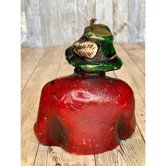 Vintage Wax Figurine Candle~Unlit~Bearded Wharf Fisherman/Sailor Smoking a Pipe - Picture 3 of 9